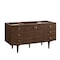 James Martin Vanities Amberly 60in Single Vanity Cabinet, Mid-Century Walnut 670-V60S-WLT - alternate 1